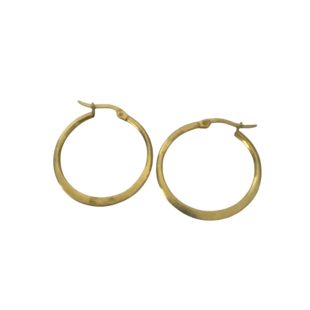 flat hoop earrings
